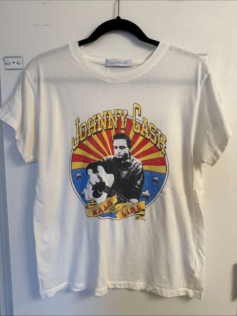 Daydreamer White Johnny Cash Graphic Tee